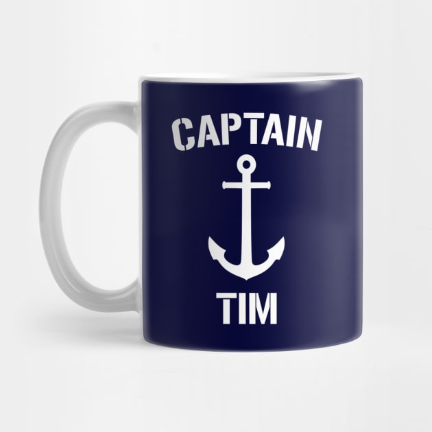 Nautical Captain Tim Personalized Boat Anchor by Rewstudio